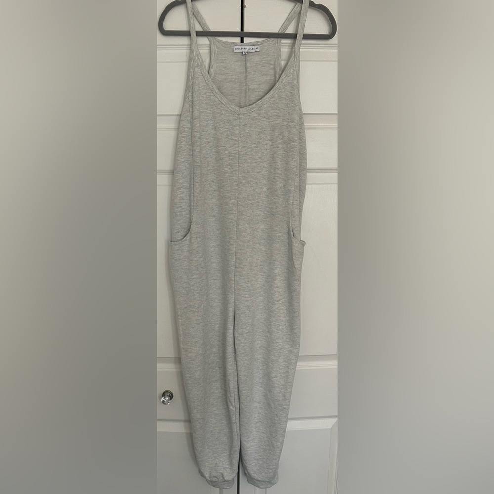 Sincerely Jules Light Gray Jumpsuit
